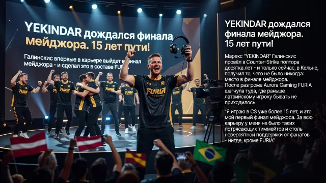 YEKINDAR дождался финала мейджора. 15 лет пути!